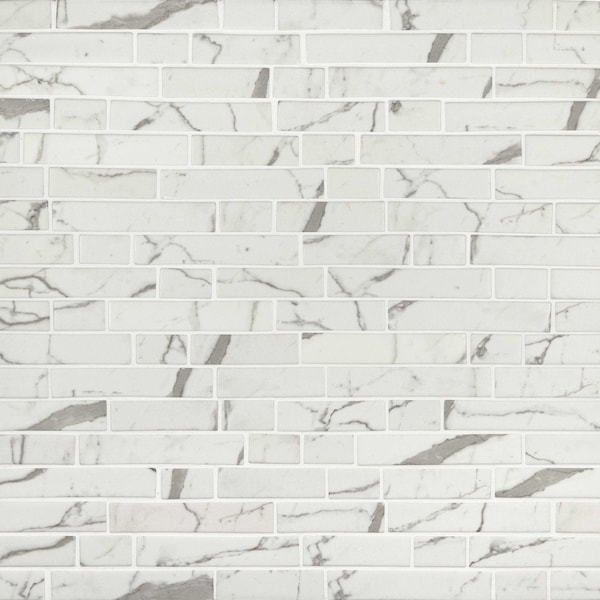 Msi Statuario Celano Hexagon SAMPLE Glass Mesh-Mounted Mosaic Tile ZOR-MD-0168-SAM - main